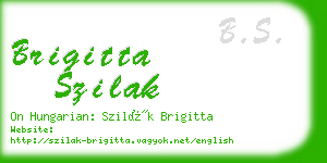 brigitta szilak business card